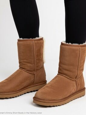 BEARPAW Brown Suede Mid Calf Boots – Women’s Size 7
